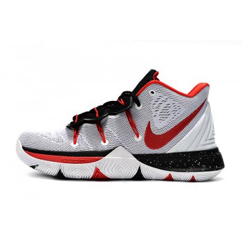 Nike Kyrie 5 White Red-Black Shoes